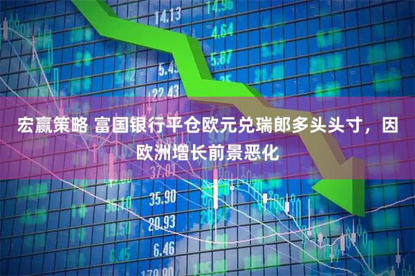 宏赢策略 富国银行平仓欧元兑瑞郎多头头寸，因欧洲增长前景恶化